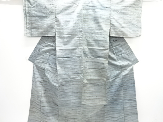 JAPANESE KIMONO / ANTIQUE KIMONO / SILK / TOKAMACHI TSUMUGI / WOVEN STRIPE